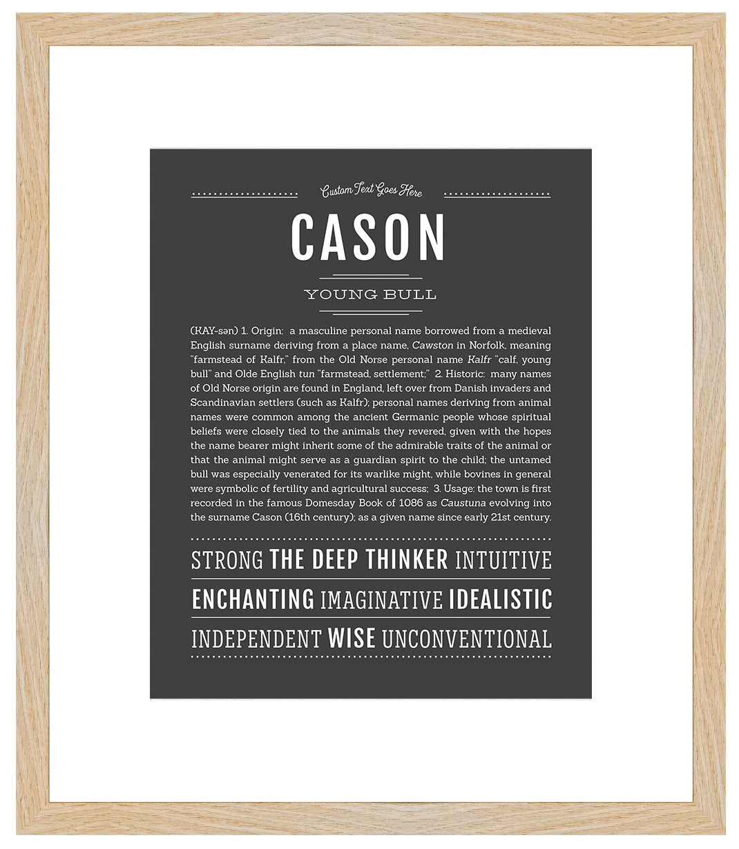 Cason | Name Art Print