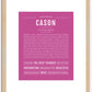 Cason | Name Art Print