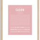 Cason | Name Art Print