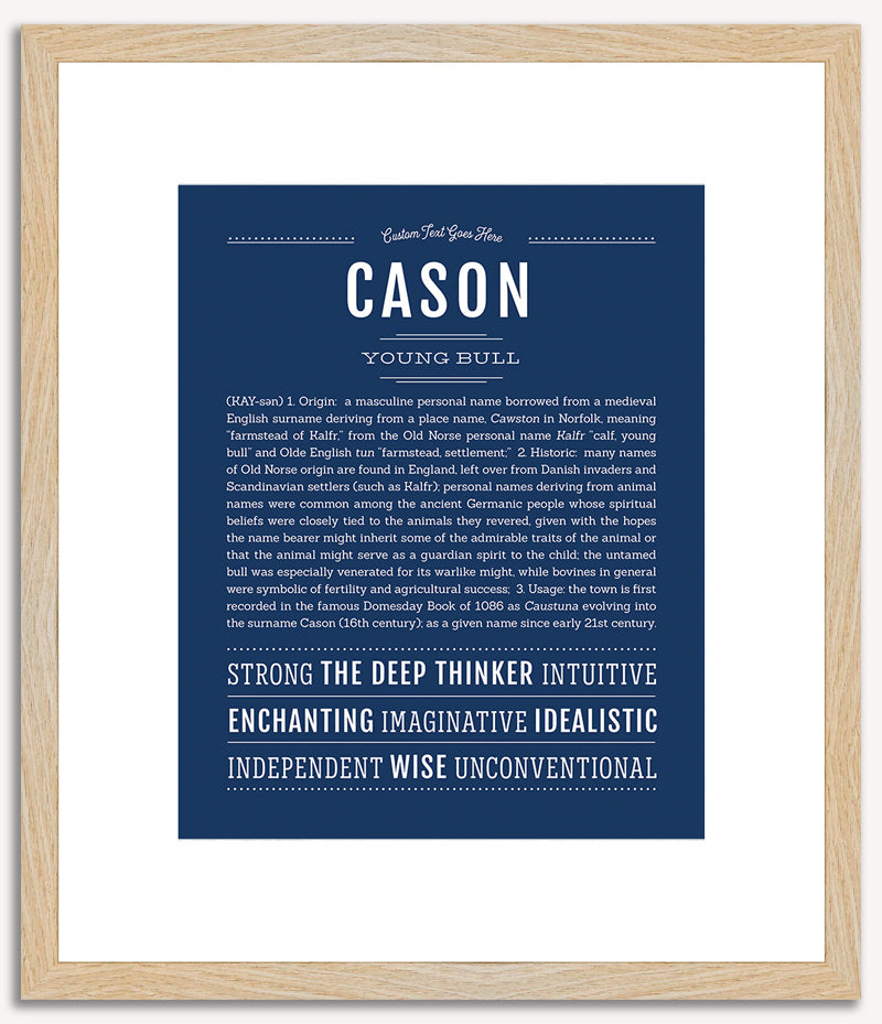 Cason | Name Art Print