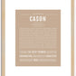 Cason | Name Art Print