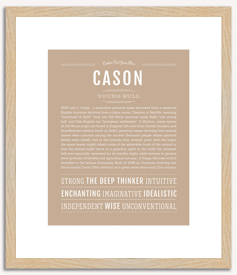 Cason | Name Art Print