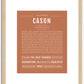 Cason | Name Art Print