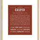 Casper | Name Art Print