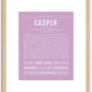 Casper | Name Art Print