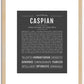 Caspian | Name Art Print