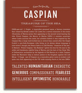 Caspian | Name Art Print – Name Stories