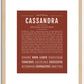 Cassandra | Name Art Print