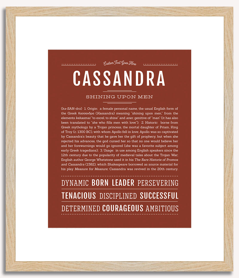 Cassandra | Name Art Print