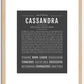 Cassandra | Name Art Print