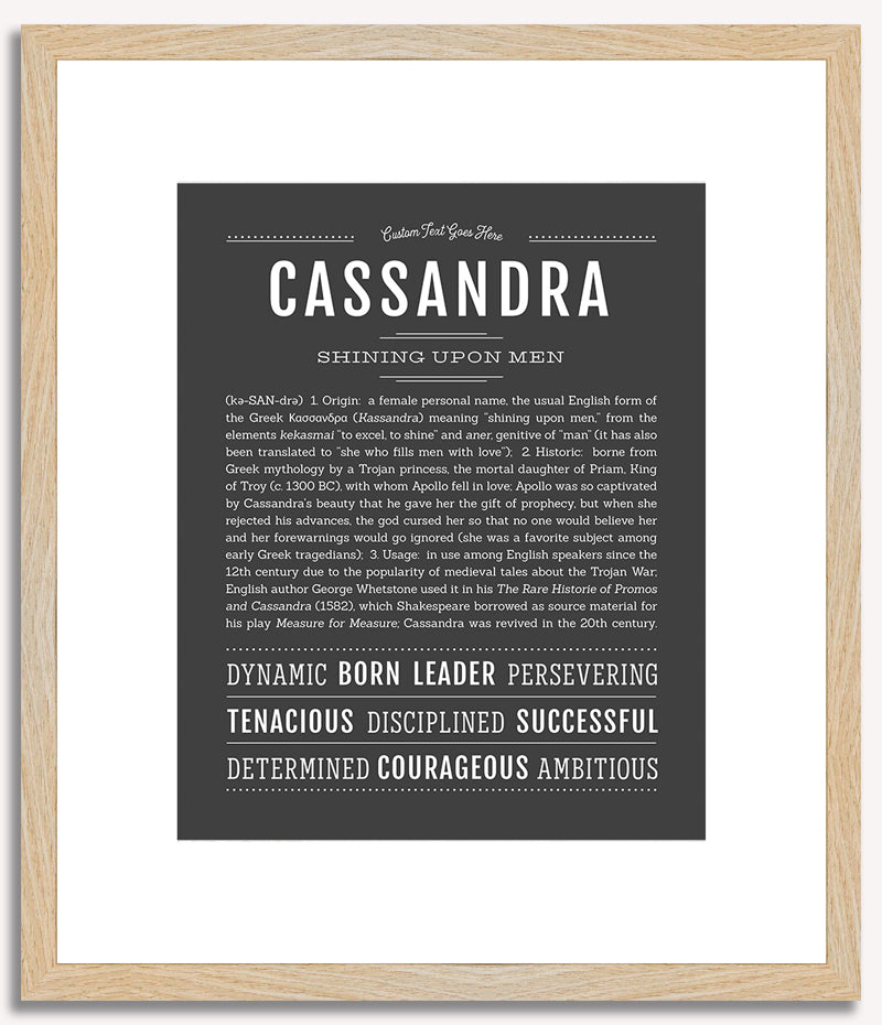 Cassandra | Name Art Print