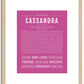 Cassandra | Name Art Print