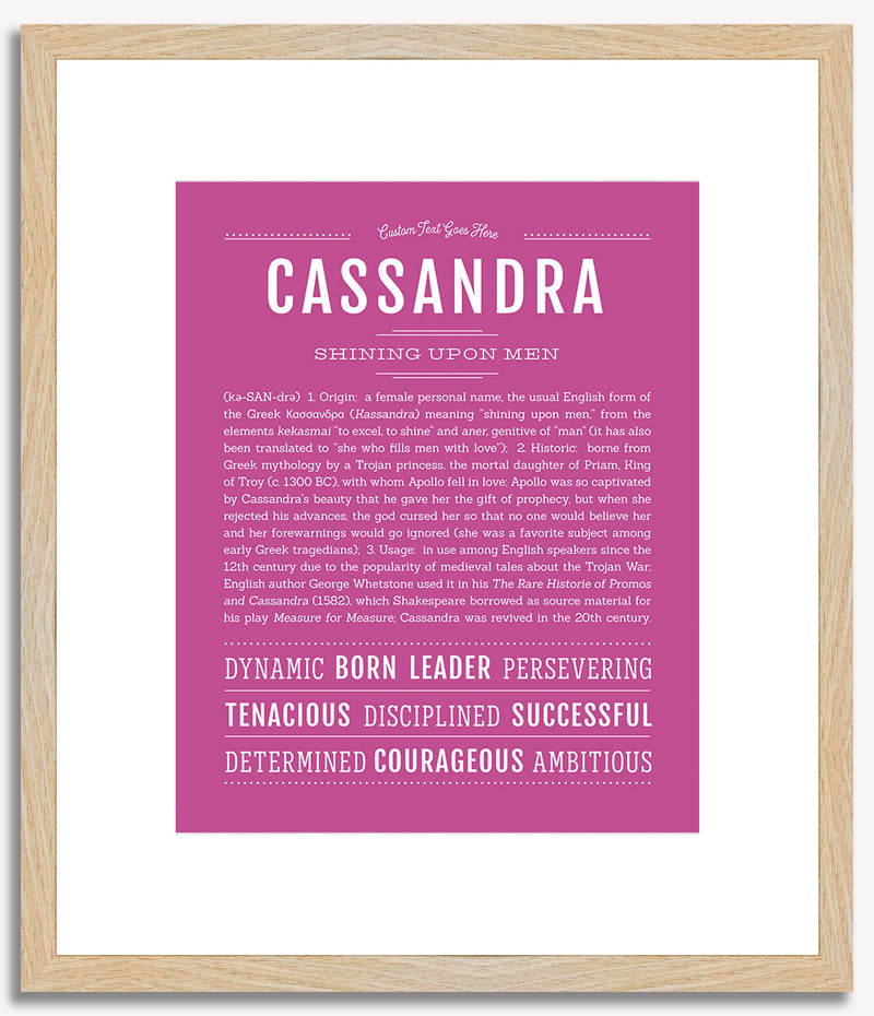 Cassandra | Name Art Print