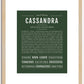 Cassandra | Name Art Print