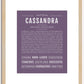 Cassandra | Name Art Print