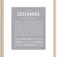 Cassandra | Name Art Print