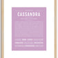 Cassandra | Name Art Print