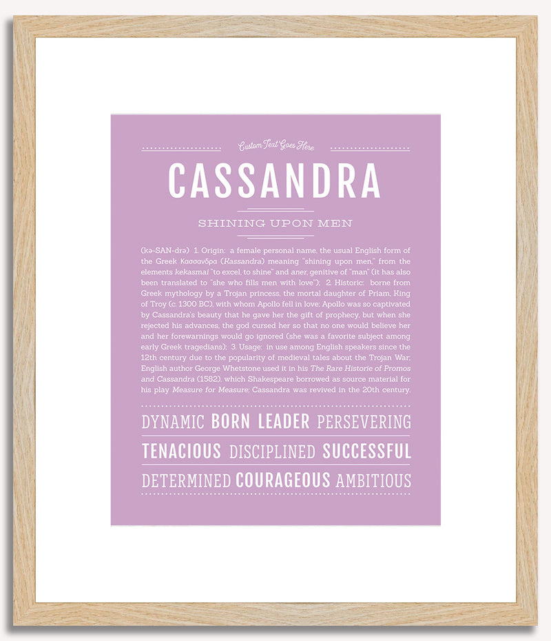 Cassandra | Name Art Print