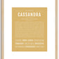 Cassandra | Name Art Print