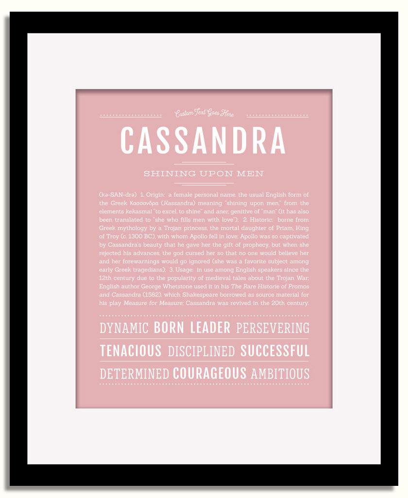 Frame Options | Dusty Rose | Black Frame, Matted