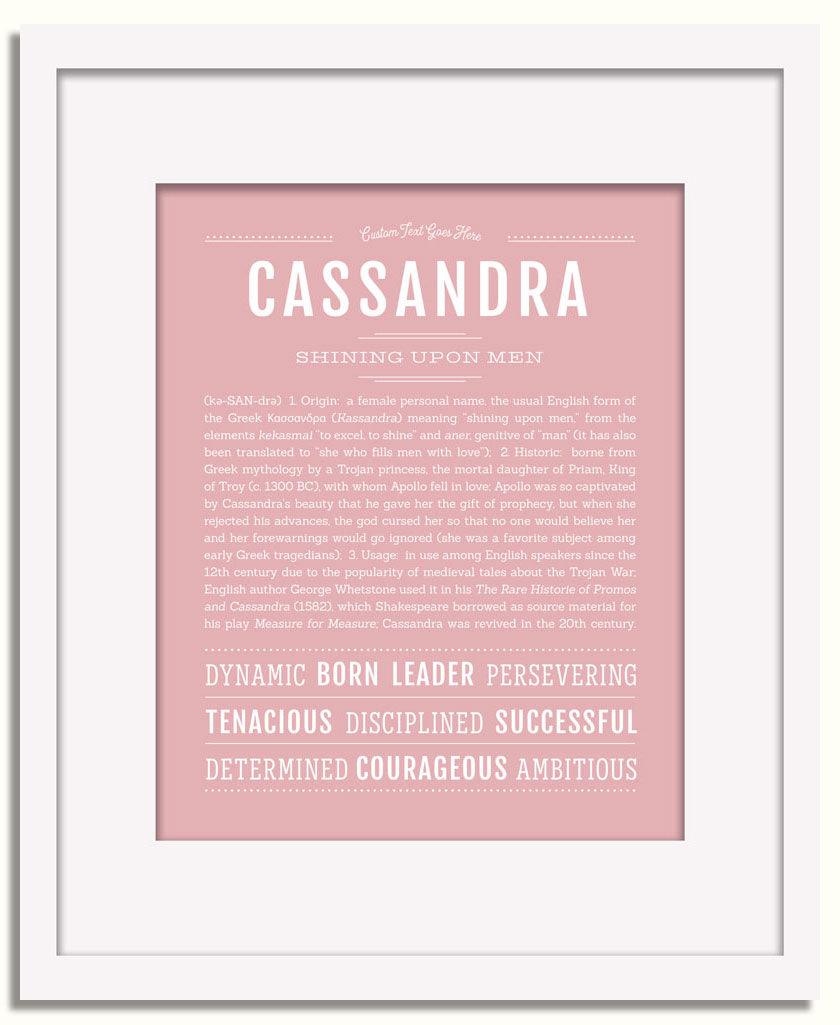 Frame Options | Dusty Rose | White Frame, Matted