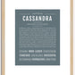 Cassandra | Name Art Print