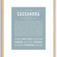 Cassandra | Name Art Print