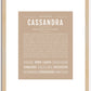 Cassandra | Name Art Print