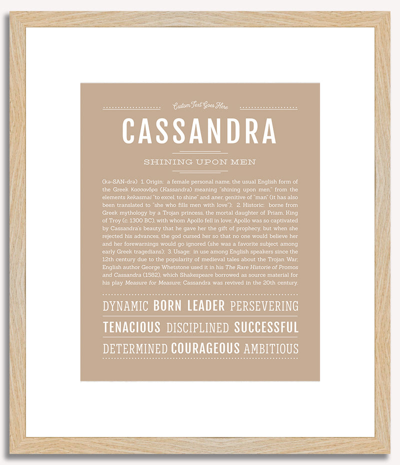 Cassandra | Name Art Print