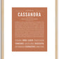 Cassandra | Name Art Print