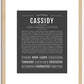 Cassidy | Name Art Print