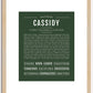 Cassidy | Name Art Print