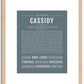 Cassidy | Name Art Print