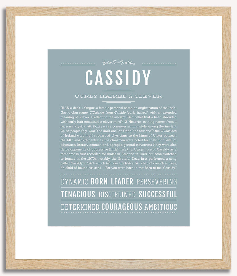 Cassidy | Name Art Print