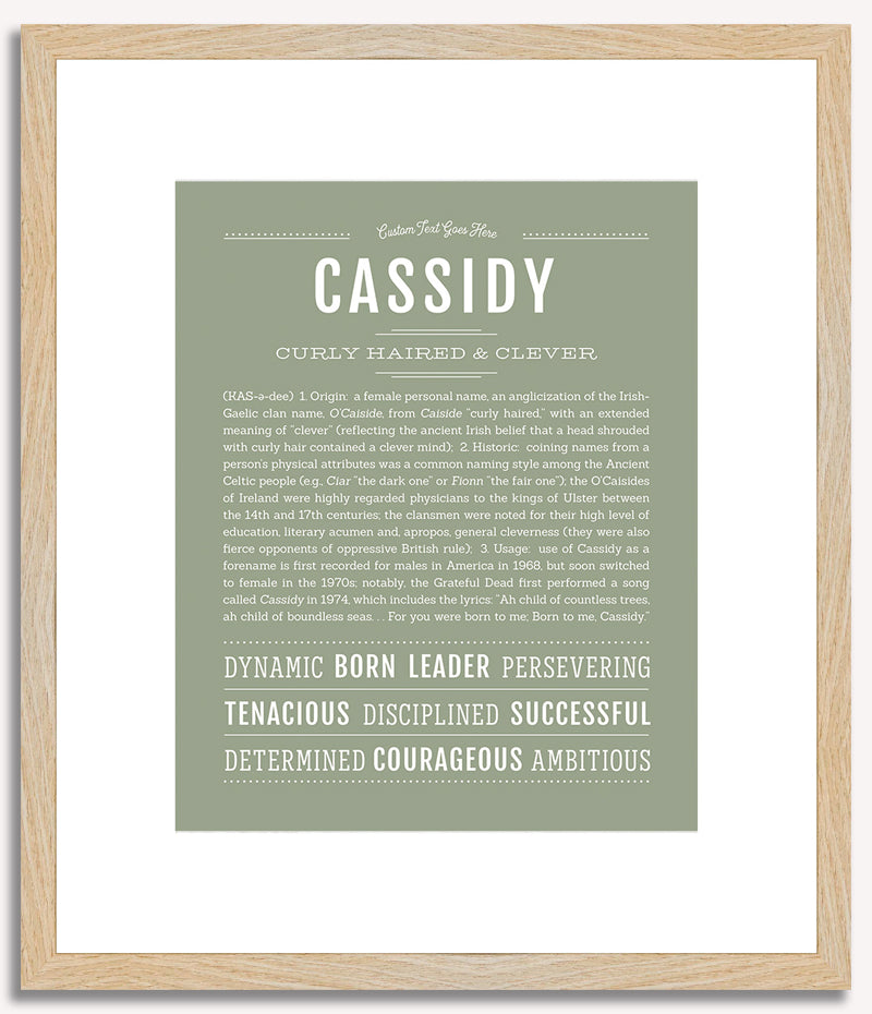 Cassidy | Name Art Print