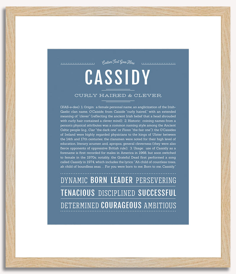 Cassidy | Name Art Print