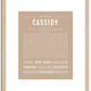 Cassidy | Name Art Print