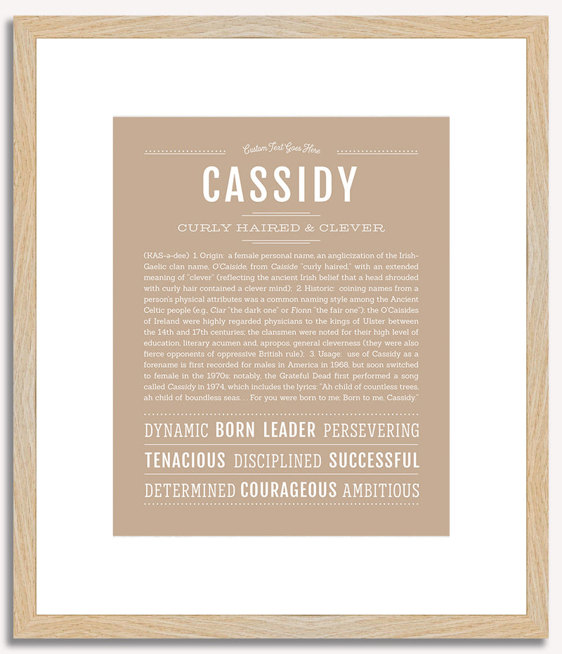 Cassidy | Name Art Print