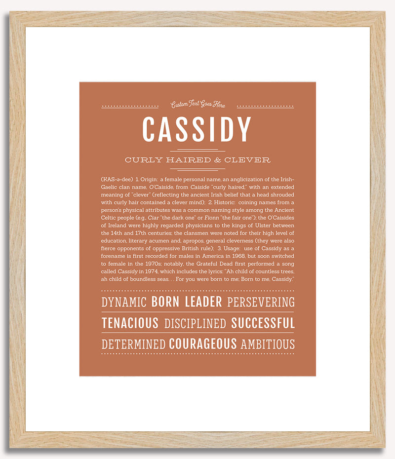 Cassidy | Name Art Print