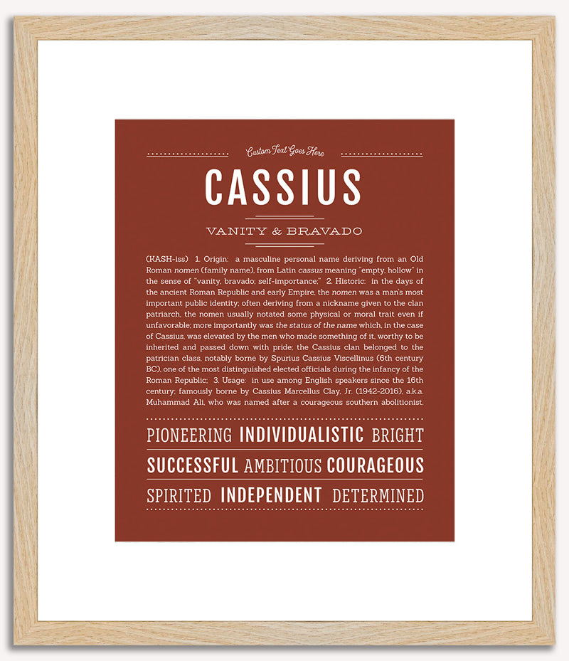 Cassius | Name Art Print