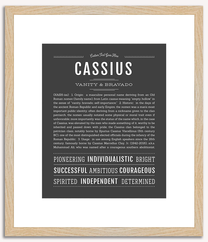 Cassius | Name Art Print