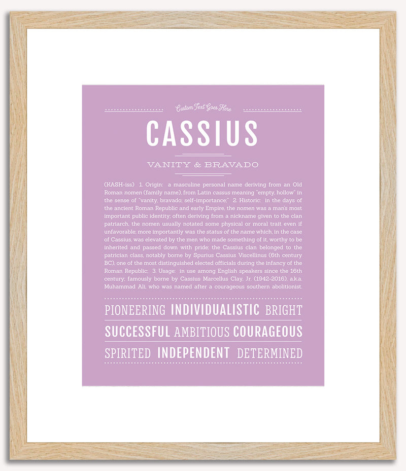 Cassius | Name Art Print