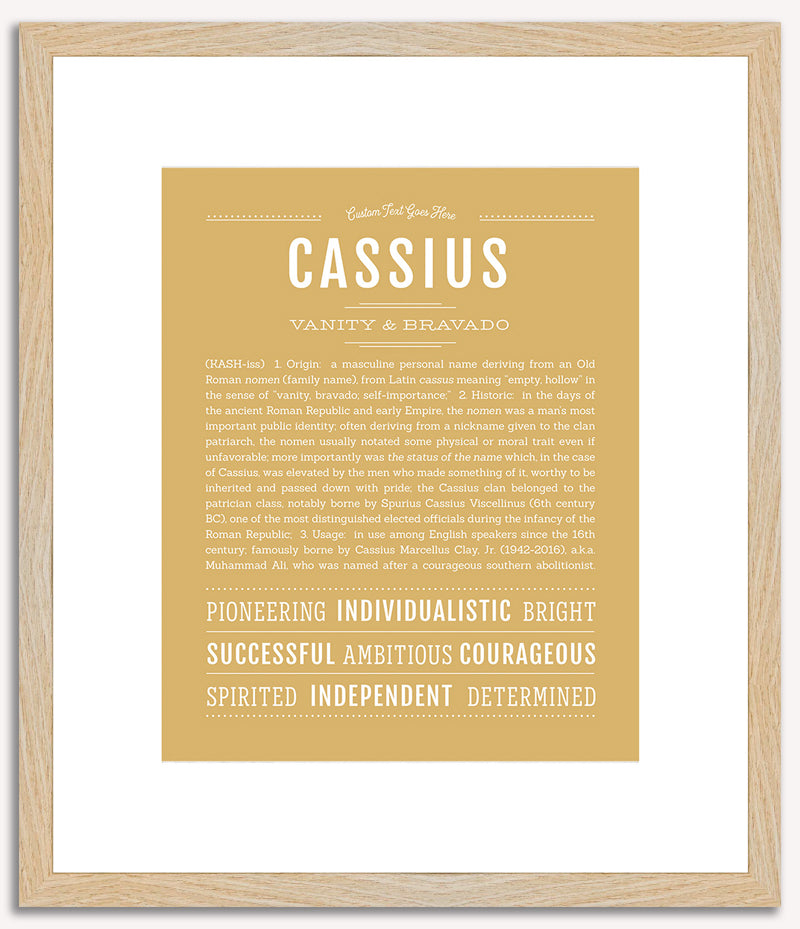 Cassius | Name Art Print