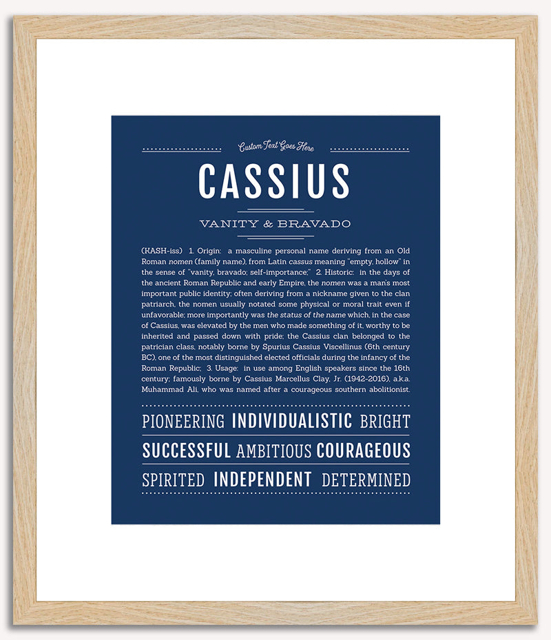 Cassius | Name Art Print