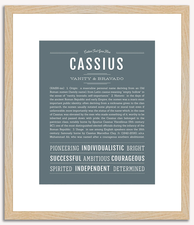 Cassius | Name Art Print