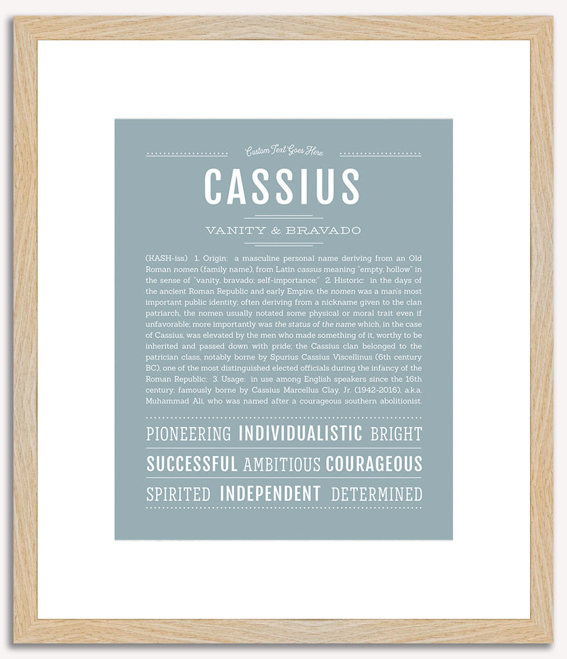 Cassius | Name Art Print