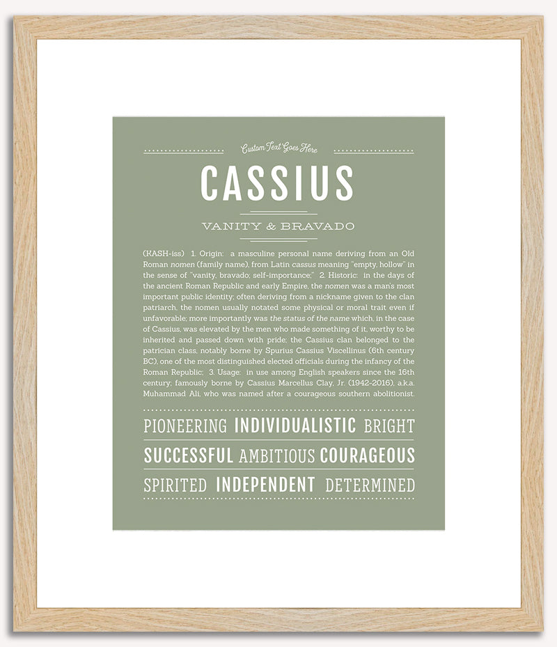 Cassius | Name Art Print