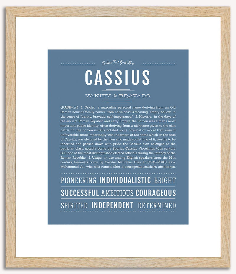 Cassius | Name Art Print