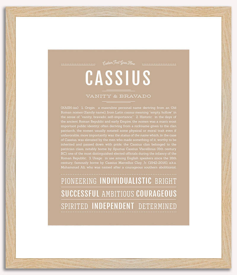 Cassius | Name Art Print