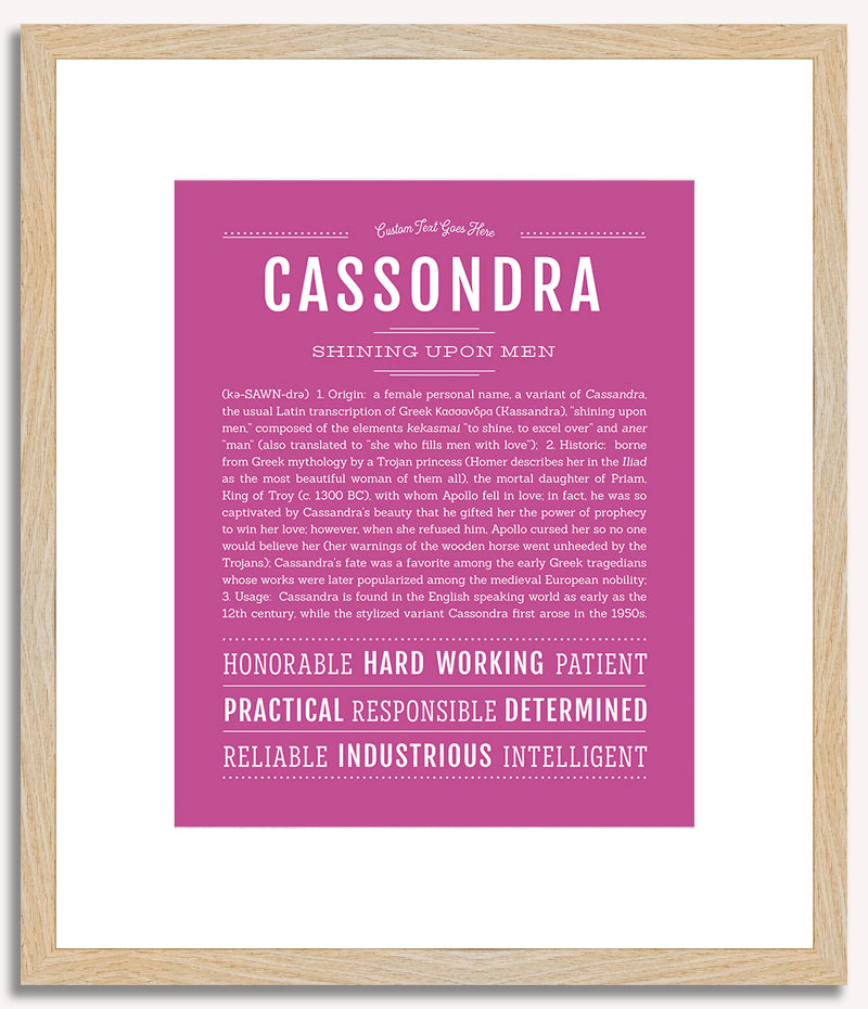 Cassondra | Name Art Print